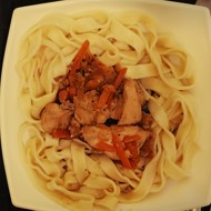 Лапша с острой курицей