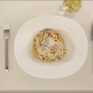 Лапша с тыквой и грибами