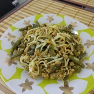 Лапша со спаржевой фасолью