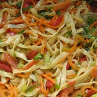 Лапша удон с овощами