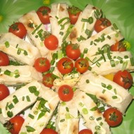 Лаваш с еврейским салатом