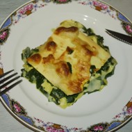 Лазанья со шпинатом