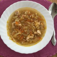 Легкие щи из кольраби