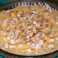 Легкий пирог с фруктами