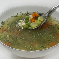 Легкий и быстрый куриный суп