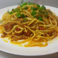 Ленивые спагетти болоньезе