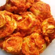 Ленивые пельмени на овощах