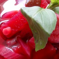 Летний борщ с бататом