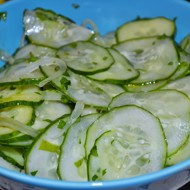 Летний зеленый салат