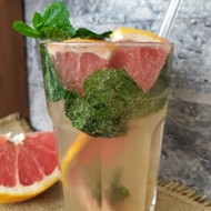 Лимонад с грейпфрутом и мятой