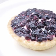 Лимонные корзиночки с черникой и смородиновым джемом