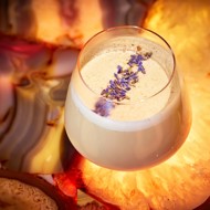 Лимонно-лавандовый раф-кофе