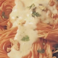 Лингвини с сырным соусом