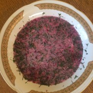 Литовский кефирный суп со свеклой