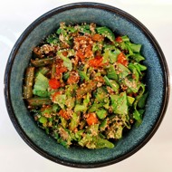 Лобио с грибами