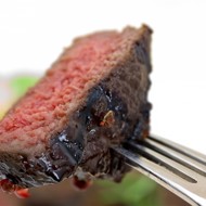 Ломтики вырезки (лангет) с гарниром