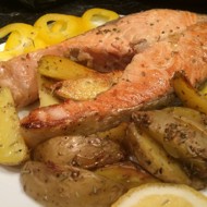 Лосось в апельсиновой глазури