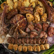 Люля-кебаб из телятины с кедровыми орешками