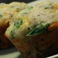 Маффины из шпината с пармезаном