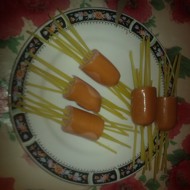 Макароны в сосиске
