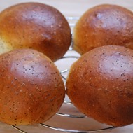 Маковые булочки из творожного теста