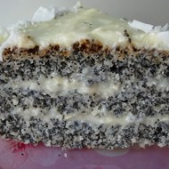 Маково-кокосовый торт