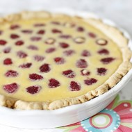 Малиновый пирог с белым шоколадом