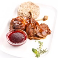 Малиновый соус с красным вином для птицы