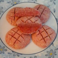 Малиновое печенье из окары