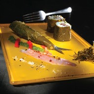 Маринованные сардины с виноградными листьями