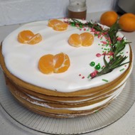 Медовик в стиле naked cake