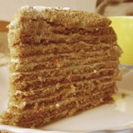 Медовый торт со кремом сливочным