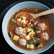 Мексиканский суп с фрикадельками