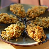 Мидии гратинованные