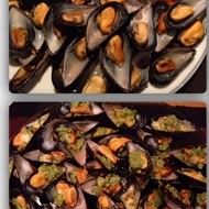 Мидии с чесночной заправкой