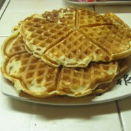 Мягкие несладкие вафли на кефире