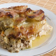 Мясная запеканка с картофелем