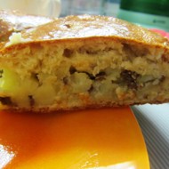 Мясной пирог с картофелем на кефирном тесте