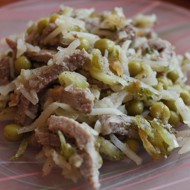 Мясной салат
