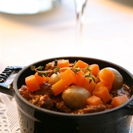 Мясо духовое с грибами