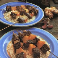 Мясо на вертеле по-меланезийски