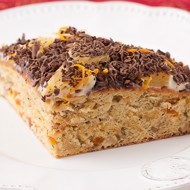 Морковный торт с курагой и апельсинами