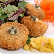 Морские гребешки фри, панированные в муке