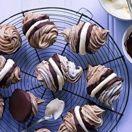 Мраморные меренги с маскарпоне