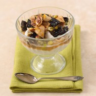 Мусс из каштанов с инжиром и фисташками