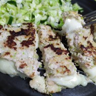 Мясной блин с моцареллой