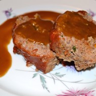 Мясной хлеб (meatloaf) с подливом