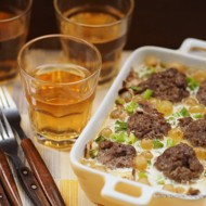 Мясные фрикадельки в грибном соусе