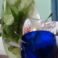 Напиток имбирный с огурцами и мятой