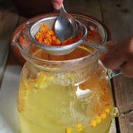 Напиток из облепихи и имбиря